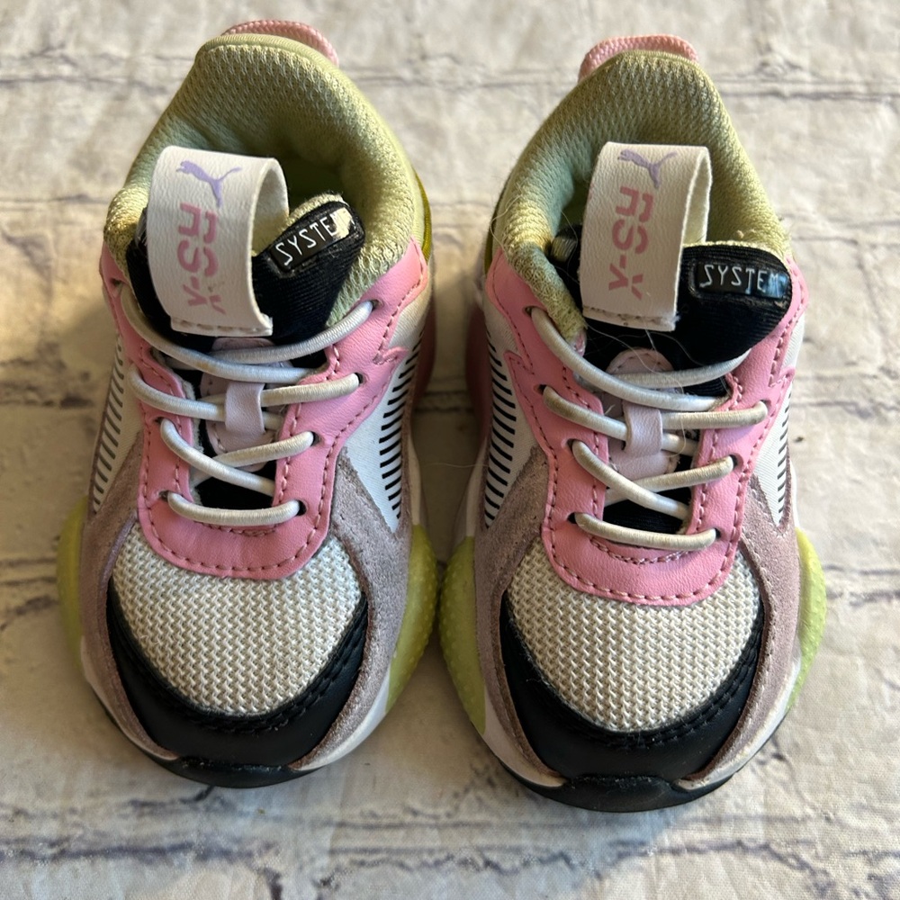 PUMA RS-X BOUQUET AC INFANT SNEAKERS TODDLER SIZE 4C MULTI COLORED